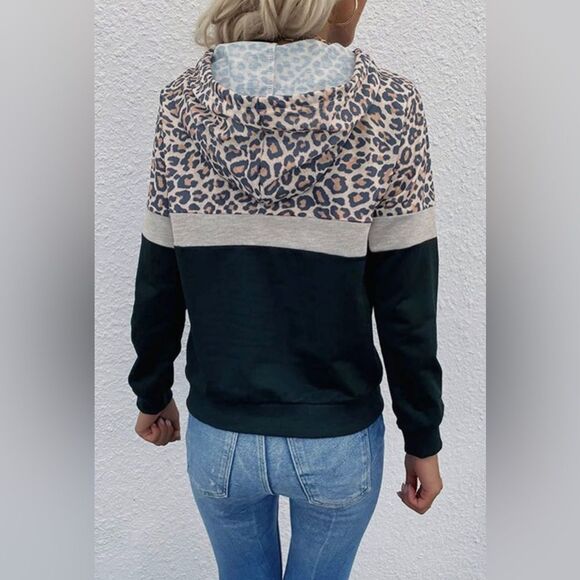 Leopard Print Hoodie - Picture 2 of 2